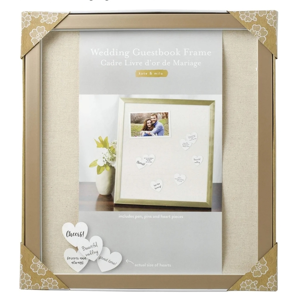 Gold Wedding Guestbook Frame